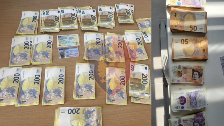 Të fshehura në çantë, sekuestrohen 30 mijë euro në Rinas dhe Morinë