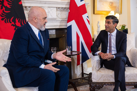 The Prime Minister welcomes the Prime Minister of Albania