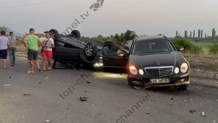Aksident në Pllanë të Lezhës, “Benzi” kthehet përmbys! Transportohet në spital drejtuesi