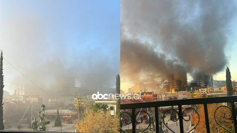 Zjarri në qendrën tregtare në Lushnje/ Shkrumbohen 100 biznese, miliona euro dëme