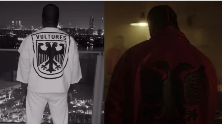 Pas Drake, Kanye West shfaqet me një bluzë me simbolin e shqiponjës