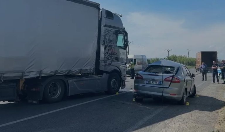 Aksident i dyfishtë në aksin Lezhë-Milot, plagoset efektivi i policisë