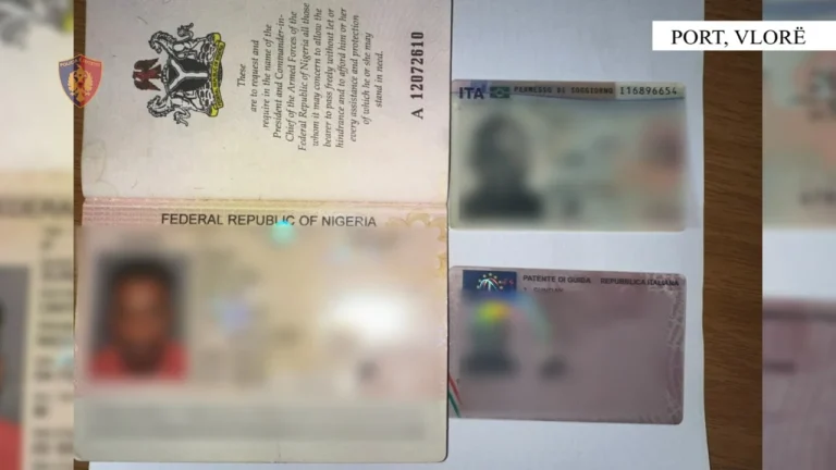 Tentoi të kalonte me dokumente të falsifikuara italiane në kufirin e Shqipërisë, procedohet penalisht nigeriani