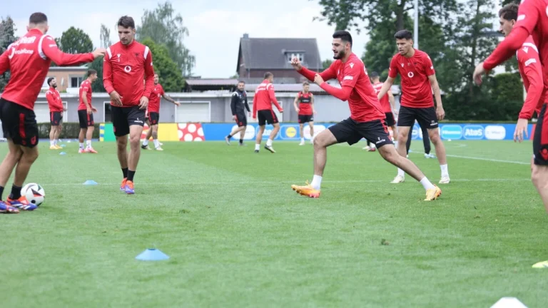 EURO 2024/ Kombëtarja në seancën e radhës stërvitore para sfidës ndaj Spanjës