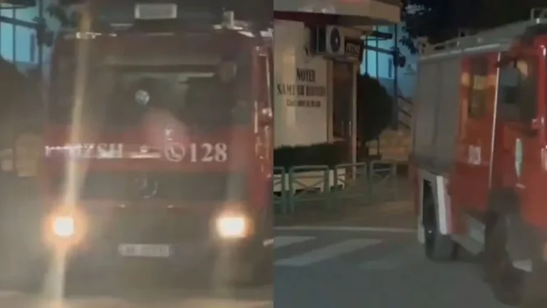 Zjarr brenda ambienteve të Drejtorisë së Policisë në Elbasan