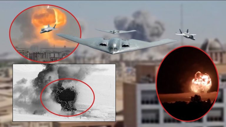 Zhurmë shurdhuese, flakë që ngrihen deri në qiell dhe…/ Dalin pamjet nga sulmi i SHBA mbi centralet bërthamore iraniane