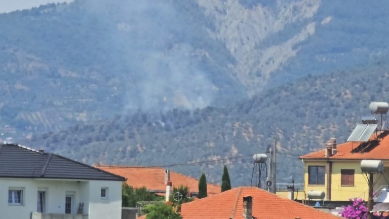 Zjarr në fshatin Balëz të Elbasanit