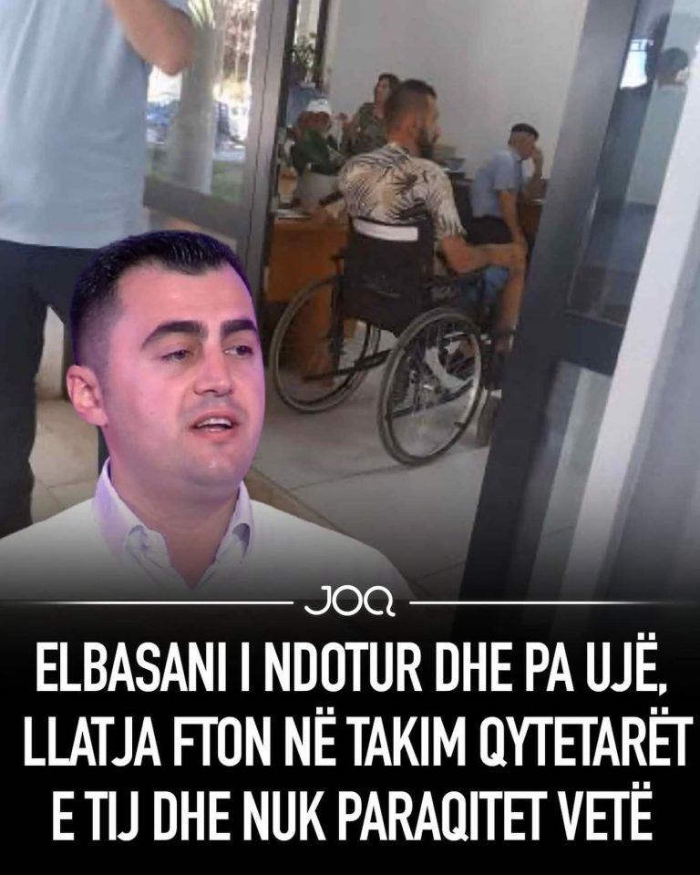 Qytetarët e Elbasanit i shkojnë Llatjas në bashki pasi nuk kanë ujë por kryetari i injoron! Nuk del në takim