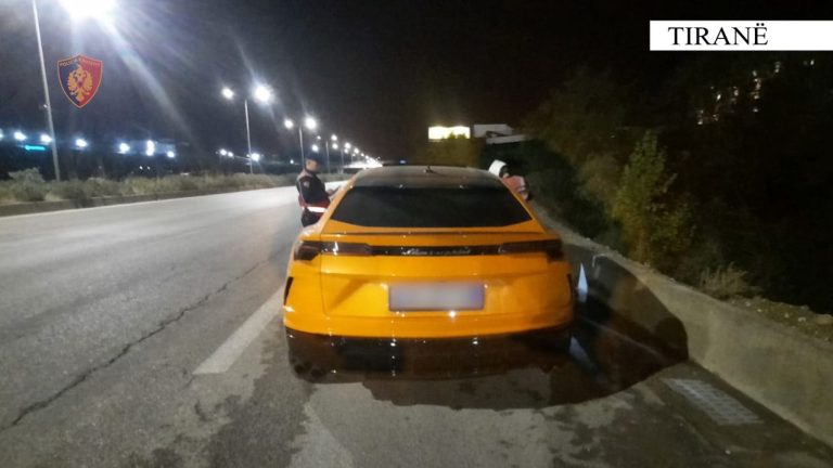Bllokohet “Lamborghini Urus” në Tiranë, procedohet 34-vjeçari, e regjistroi në emër të një kompanie