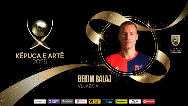 Topi i Artë 2025/ Bekim Balaj fiton trofeun “Këpuca e Artë 2025” falë 19 golave të shënuar me Vllazninë