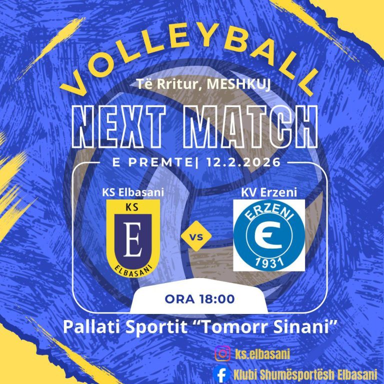 Elbasani dhe Erzeni përballen në volejboll